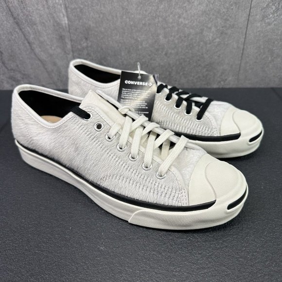 Converse x Clot Jack Purcell Low Ox Panda Size 8.5 Mens White Black Shoes - Picture 13 of 14